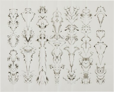 View full screen - View 1 of Lot 55. Inkblot Drawing (2/17/1999).