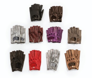 View full screen - View 1 of Lot 708. Set of Ten Pairs of Gloves, circa 2000 | Dix paires de mitaines, circa 2000.