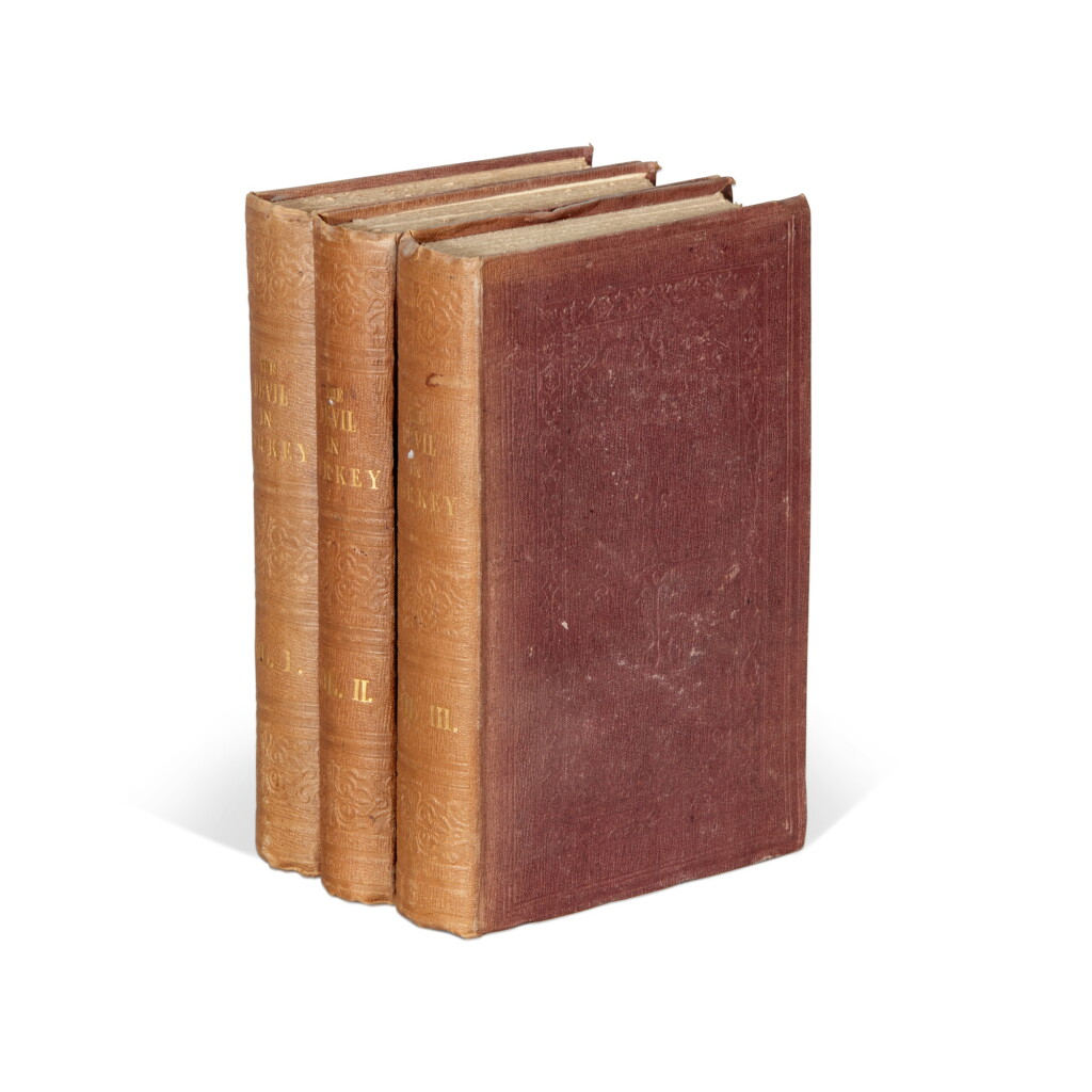 View full screen - View 1 of Lot 193. Stephanos Xenos | The Devil in Turkey, London, 1851, 3 vols, original cloth.