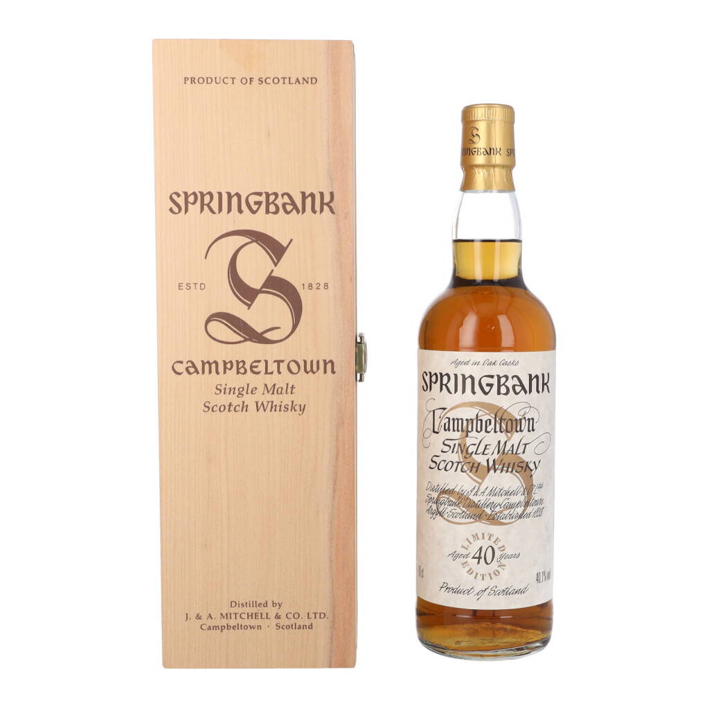 View full screen - View 1 of Lot 5352. Springbank Millennium Limited Edition 40 Year Old 40.1 abv NV (1 BT70).