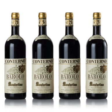 View full screen - View 1 of Lot 429. Barolo Riserva, Monfortino 1998 Giacomo Conterno (4 BT).