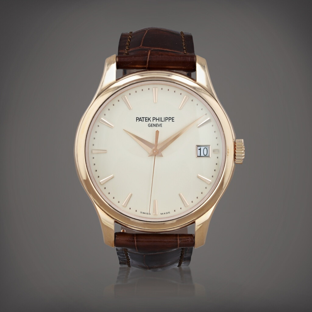 Voir en plein écran - Voir 1 du lot 633. Calatrava, reference 5227R-001 Montre bracelet en or rose avec date | Pink gold wristwatch with date Vers 2017 | Circa 2017.