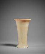 An Egyptian Alabaster Beaker, Old Kingdom, 5th-6th Dynasty, circa 2520-2195 B.C.