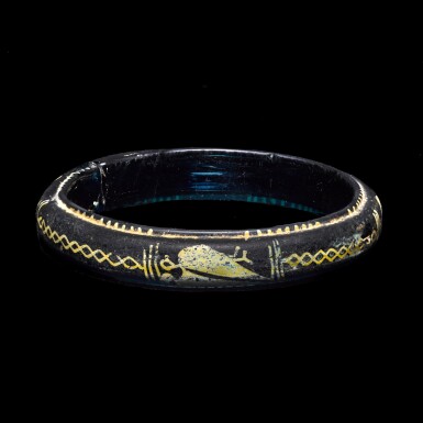 View full screen - View 1 of Lot 290. A Byzantine Blue Glass Bracelet, circa 11th/14th Century A.D. or earlier.