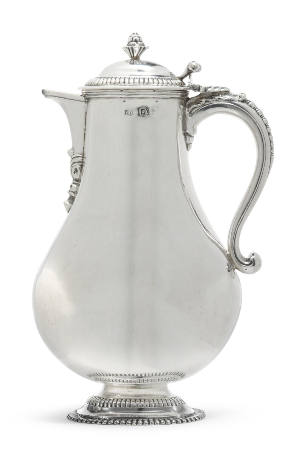 View full screen - View 1 of Lot 80. A Spanish Silver Ewer, Assay Master Juan A. Sanz de Velasco, Valladolid, Circa 1730.