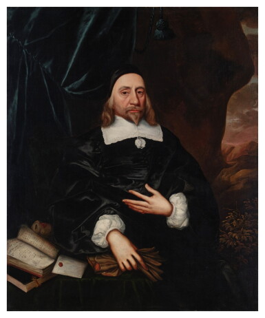 View full screen - View 1 of Lot 348. Portrait of William Lenthall (1591-1662), Speaker of the House of Commons, three-quarter length.