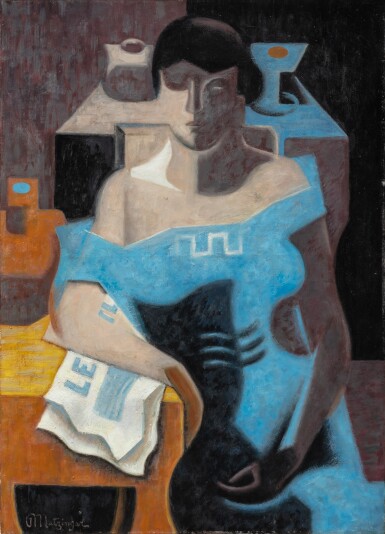 View full screen - View 1 of Lot 15. Femme en bleue.