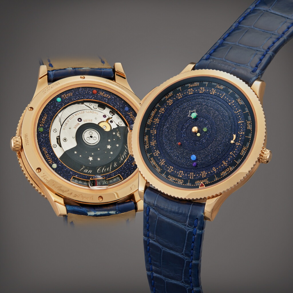 View full screen - View 1 of Lot 128. Midnight Planetarium 'No. 1' | A limited edition pink gold planetarium wristwatch with calendar and lucky day, Circa 2014.