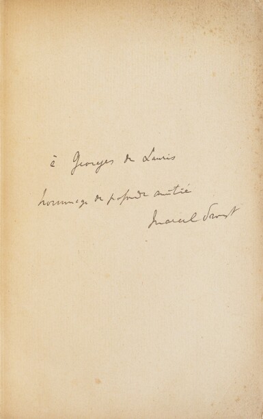 View full screen - View 1 of Lot 289. La Bible d'Amiens. 1904. Ed originale. Percaline de l'époque. Ex de Georges de Lauris, avec envoi..