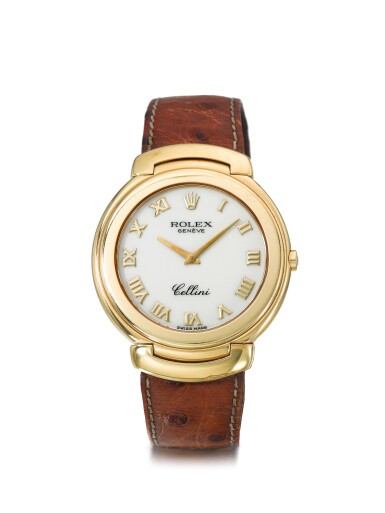 View full screen - View 1 of Lot 116. ROLEX | REF 6623, CELLINI A YELLOW GOLD WRISTWATCH CIRCA 1990.