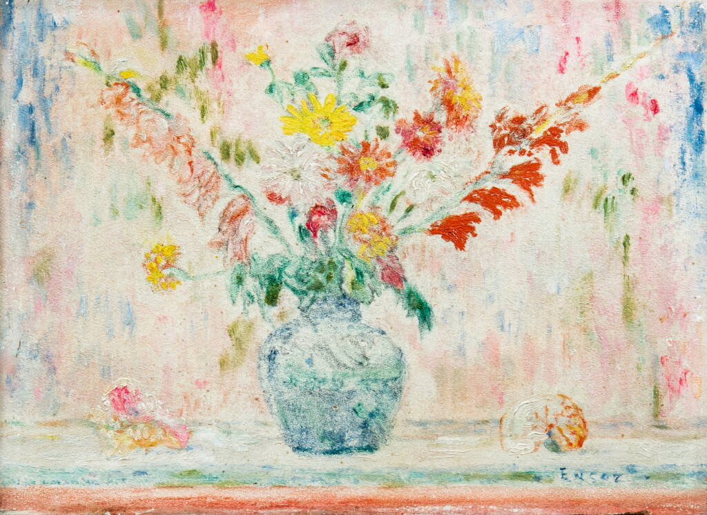 View full screen - View 1 of Lot 36. Fleurs et coquilles.