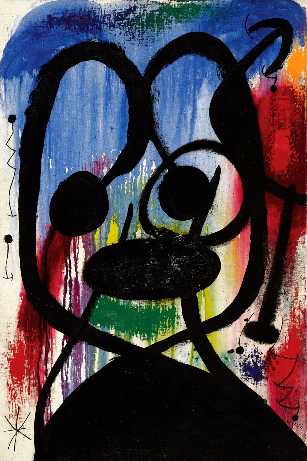 View full screen - View 1 of Lot 56. Femme, oiseaux, étoile II.