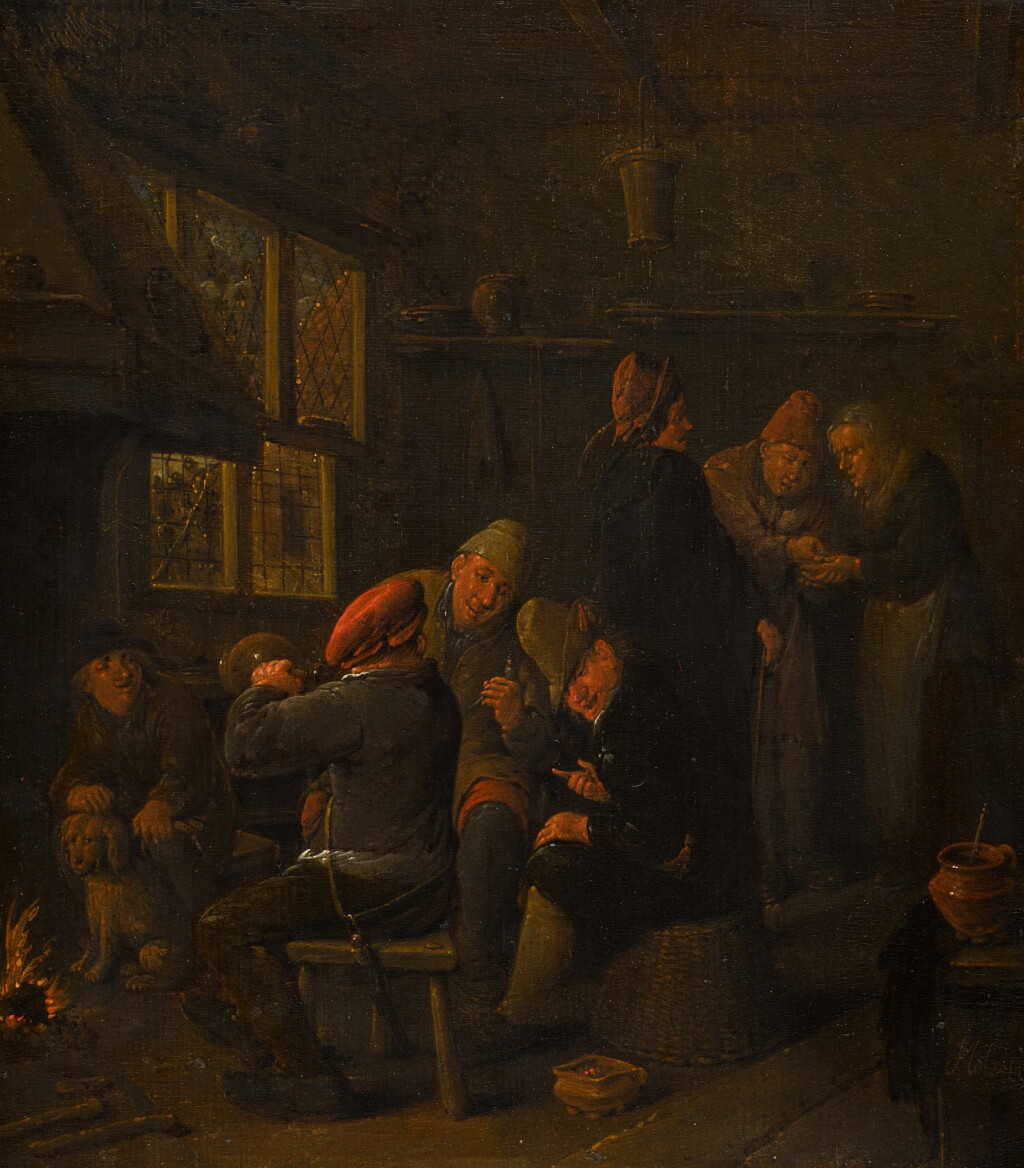 View full screen - View 1 of Lot 219. A tavern scene.