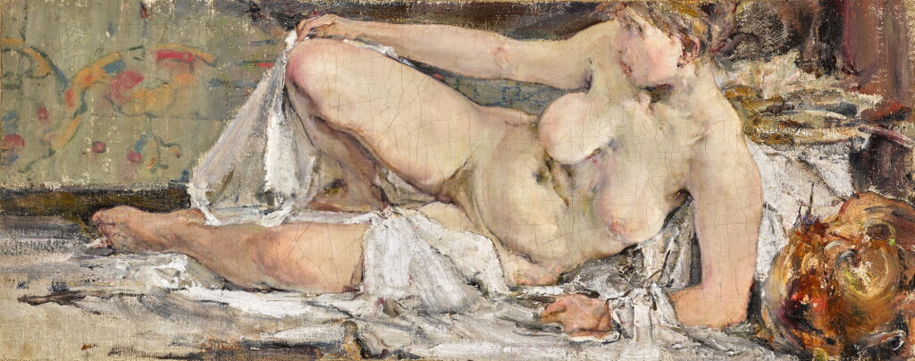 View full screen - View 1 of Lot 48. NIKOLAI FECHIN | RECLINING NUDE.