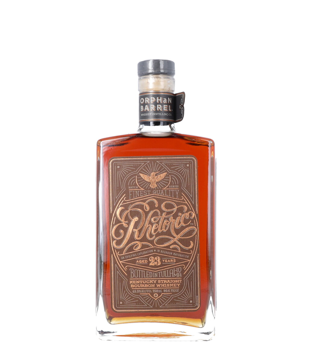 View full screen - View 1 of Lot 696. Orphan Barrel Rhetoric 23 Year Old 90.6 proof NV (1 BT75).