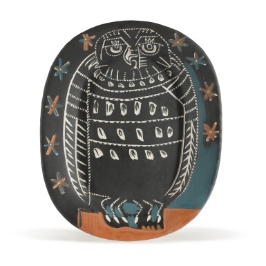 View full screen - View 1 of Lot 45. Hibou mat (A. R. 284).