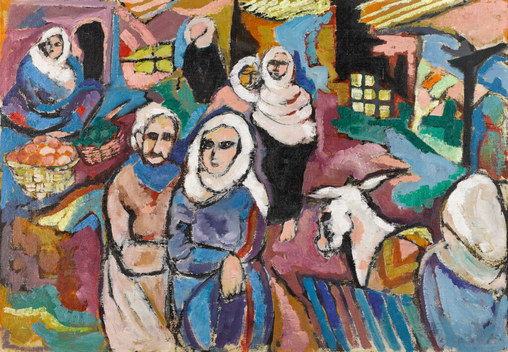 View full screen - View 1 of Lot 29. LAILA SHAWA | THE SOUK IN GAZA.