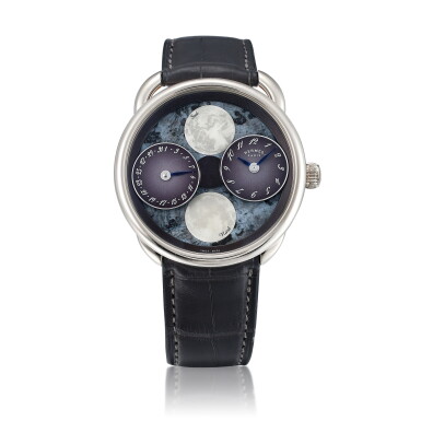 View full screen - View 1 of Lot 7903. Limited Edition 18k White Gold Arceau L'Heure De La Lune Watch 43mm, 2022.