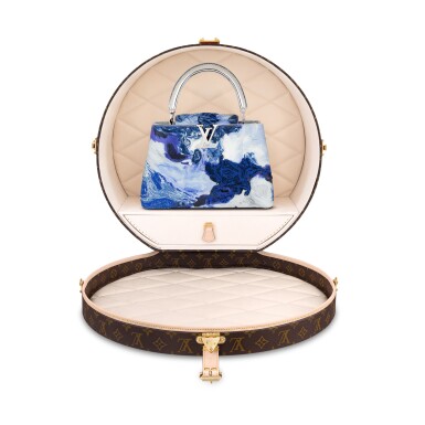 View full screen - View 1 of Lot 13. Donna Huanca Unique Edition Cowhide And Taurillon Leather Artycapucines MM Silver-Color Hardware and Its Custom Boîte Chapeau, 2022.