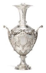 A French Silver Large Two-Handled Vase, Attributed to Emile Reiber for Christofle & Cie, Paris, 1867