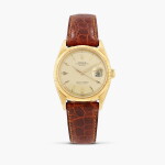 Datejust, référence 6605, montre bracelet en or jaune avec date, vers 1957