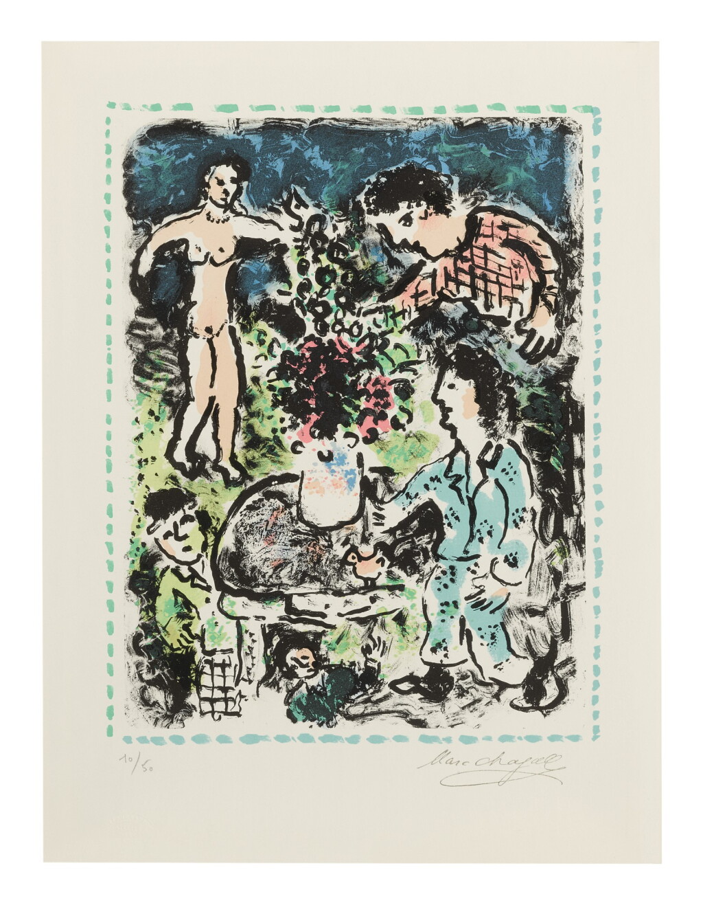 View full screen - View 1 of Lot 60. MARC CHAGALL | COUNTRY GATHERING (M. 1042).