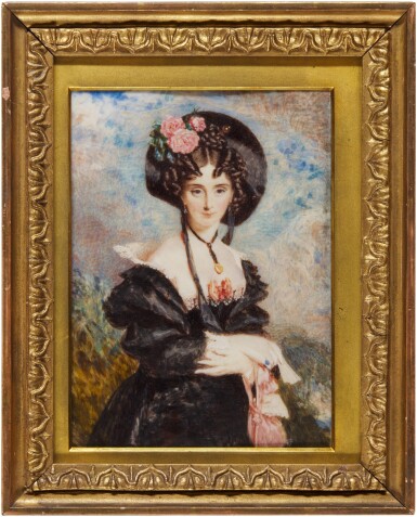 View full screen - View 1 of Lot 386. Portrait of a lady, circa 1830.