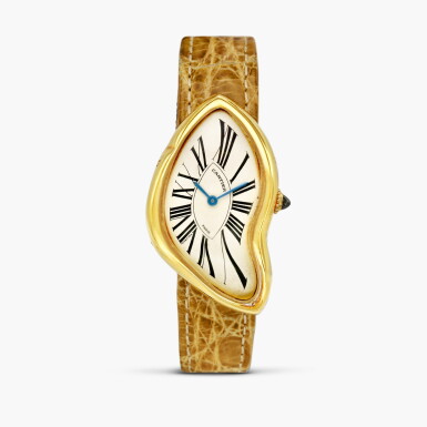 View full screen - View 1 of Lot 2502. Crash ‘Paris’ | A limited edition yellow gold wristwatch, Circa 1991.