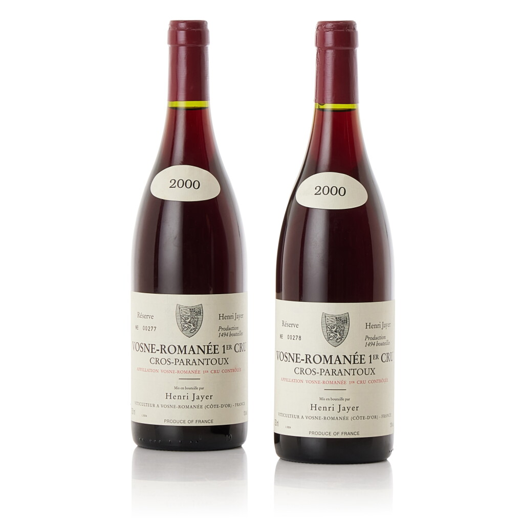 View full screen - View 1 of Lot 5105. Vosne Romanée, Cros Parantoux 2000 Henri Jayer (1 BT).