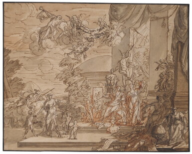 View full screen - View 1 of Lot 94. MATTHEUS TERWESTEN | AN ALLEGORY OF THE STORY OF ULYSSES.