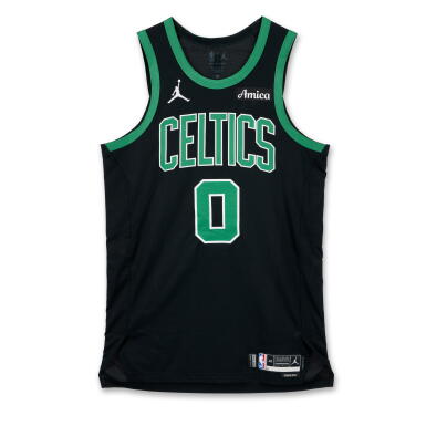 View full screen - View 1 of Lot 6. Jayson Tatum Boston Celtics 2024-2025 Emirates NBA Cup Game Worn Statement Edition Jersey | Matched to 2 Games | Double-Double.