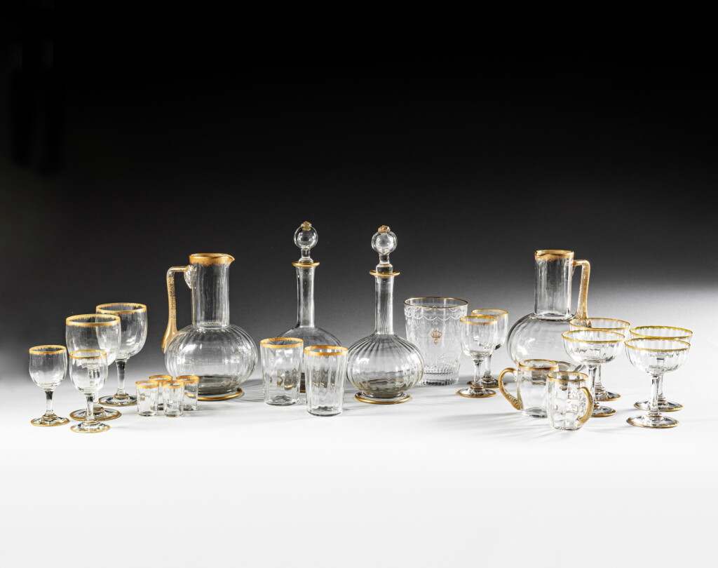 View full screen - View 1 of Lot 122. A glass service, Legras et cie crystal manufactory, Saint Denis, late 19th century.