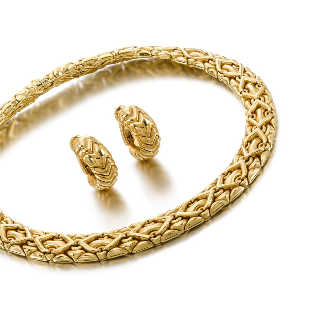 View full screen - View 1 of Lot 115. Necklace and Earclips, 'Trika', 1998-1999.