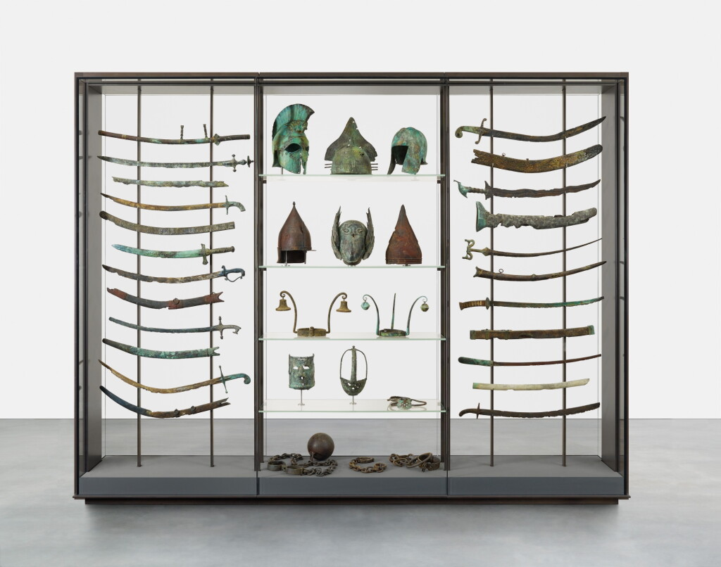 View full screen - View 1 of Lot 854. A Collection of Helmets and Swords (with Scabbards) from the Wreck of the Unbelievable.