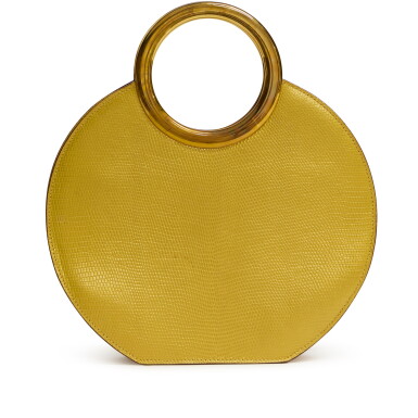 View full screen - View 1 of Lot 153. Yellow Lizard Hide Handbag, Paris.