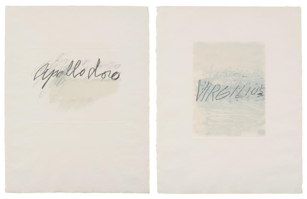 View full screen - View 1 of Lot 826. Apollodoro and Virgilius, from Six Latin Poets and Writers (Bastian 64 & 66).