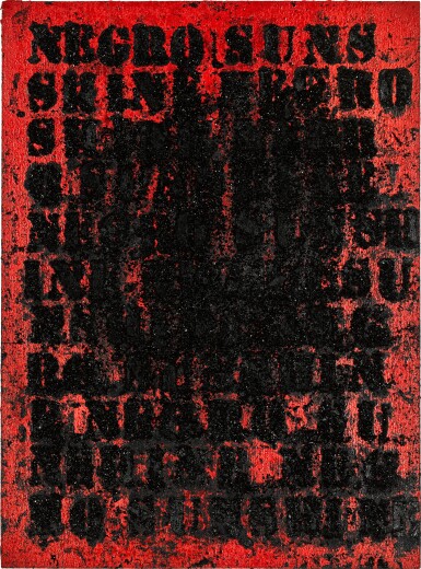View full screen - View 1 of Lot 22. Study for Negro Sunshine (Red) #40.