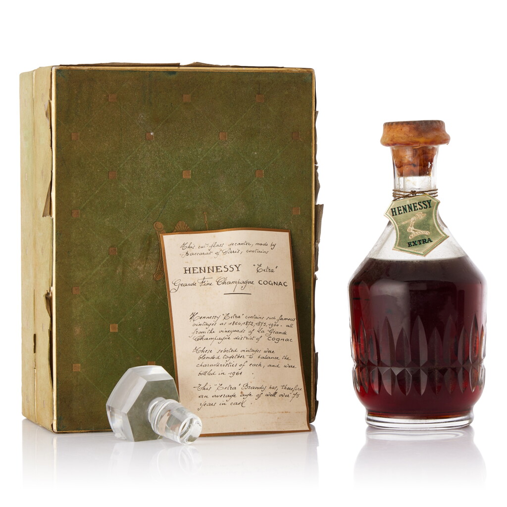 View full screen - View 1 of Lot 663. Hennessy Extra Cognac Crystal Decanter 40.0 abv NV (1 BT70).