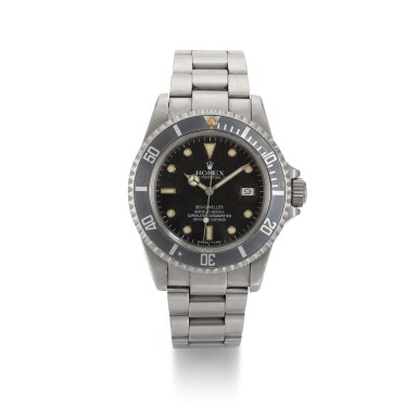 View full screen - View 1 of Lot 372. ROLEX | 'TRIPLE SIX' SEA-DWELLER, STAINLESS STEEL WRISTWATCH WITH DATE REFERENCE 16660, CIRCA 1985.