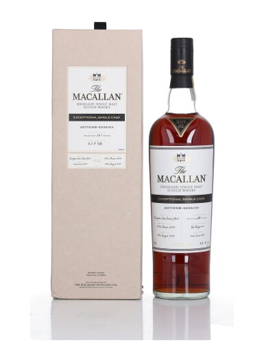 View full screen - View 1 of Lot 60. The Macallan Exceptional Single Cask 2017/ESB-5235/04 63.8 abv 2005 (1 Bottle 75cl).