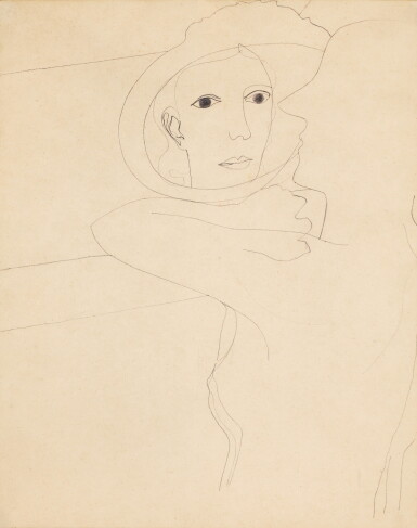 View full screen - View 1 of Lot 10. BEN NICHOLSON, O.M. | 1933 (GIRL IN A MIRROR).