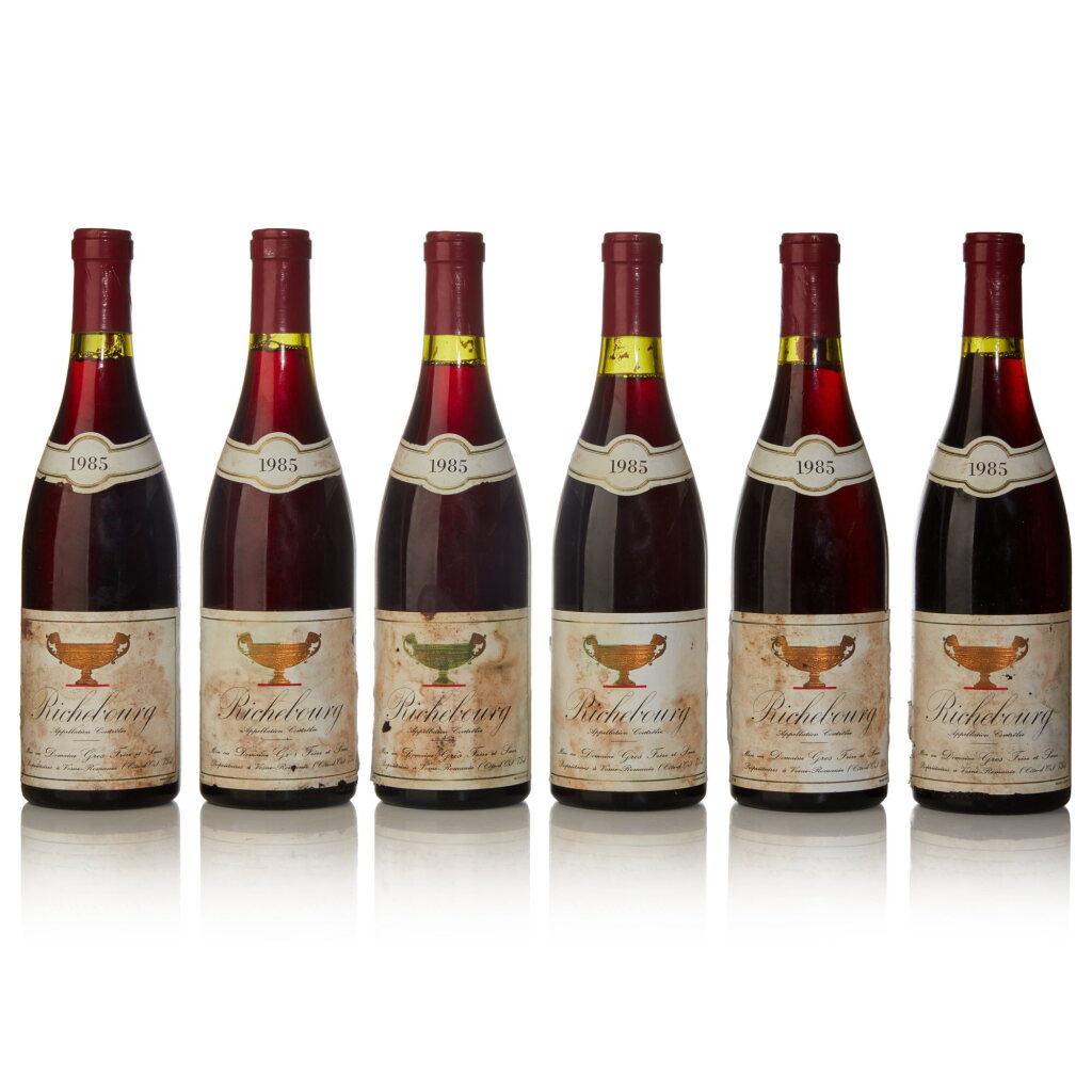 View full screen - View 1 of Lot 235. Richebourg 1985 Gros Frère et Soeur (6 BT).