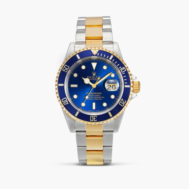 View full screen - View 1 of Lot 2550. Submariner "Khanjar", Reference 16613 | A yellow gold and stainless steel wristwatch with date and bracelet, Circa 1997.