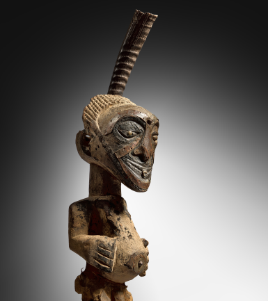 View full screen - View 1 of Lot 49. Songye Power Figure, Democratic Republic of the Congo.