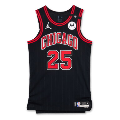 View full screen - View 1 of Lot 127. Dalen Terry Chicago Bulls 2024-2025 Game Worn Statement Edition Jersey .