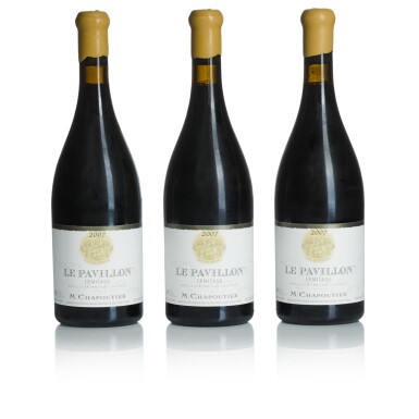 View full screen - View 1 of Lot 379. Ermitage, Le Pavillon 2007 Chapoutier (6 BT).