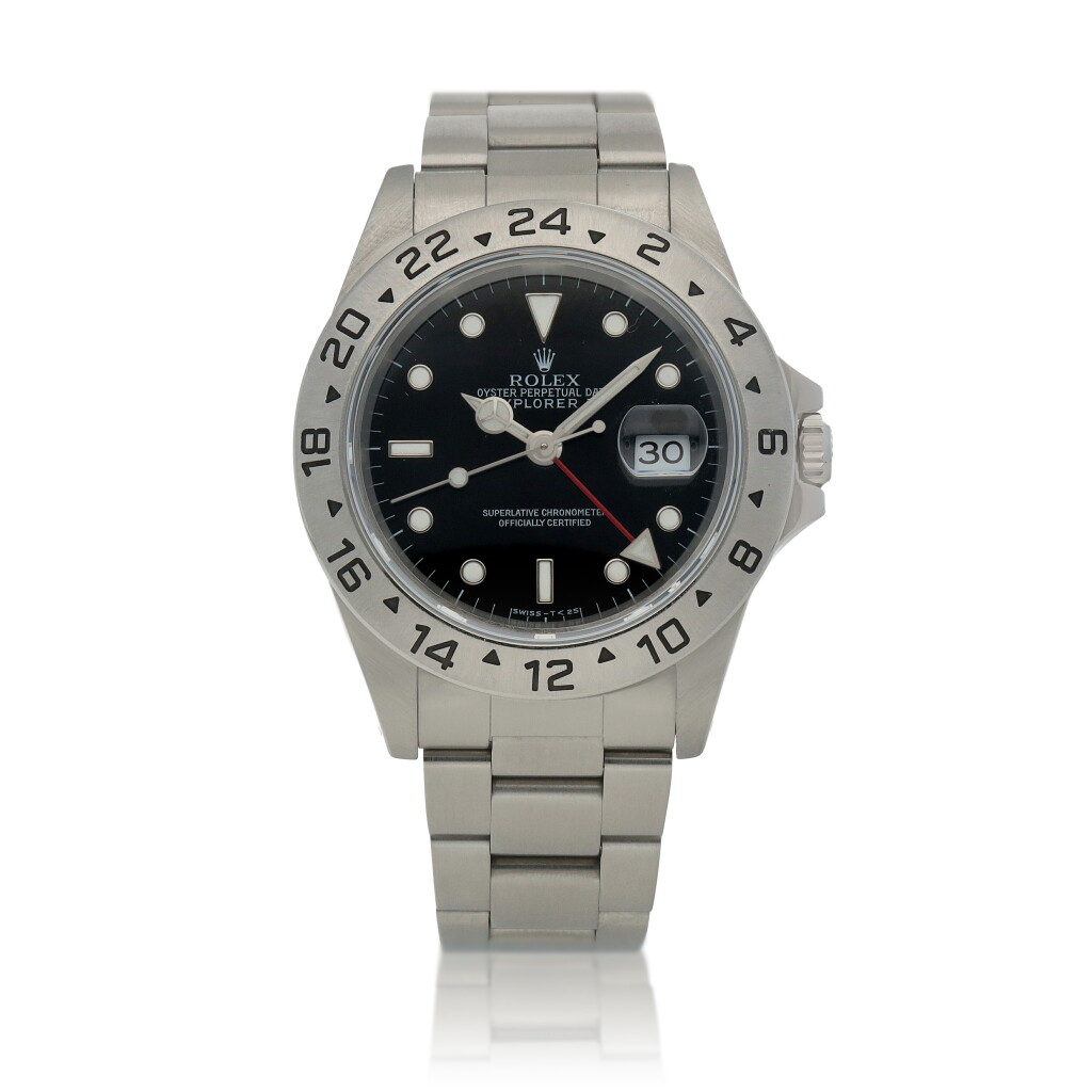 View full screen - View 1 of Lot 631. Explorer II, Ref. 16570 Stainless steel wristwatch with 24 hour indication, date and bracelet Circa 1998.