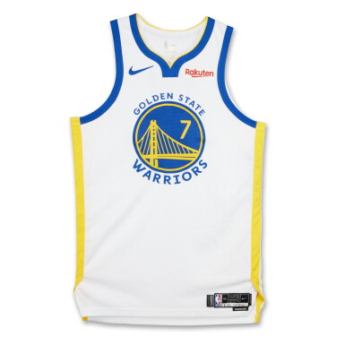 View full screen - View 1 of Lot 80. Buddy Hield Golden State Warriors 2025-2026 Game Worn Association Edition Jersey.