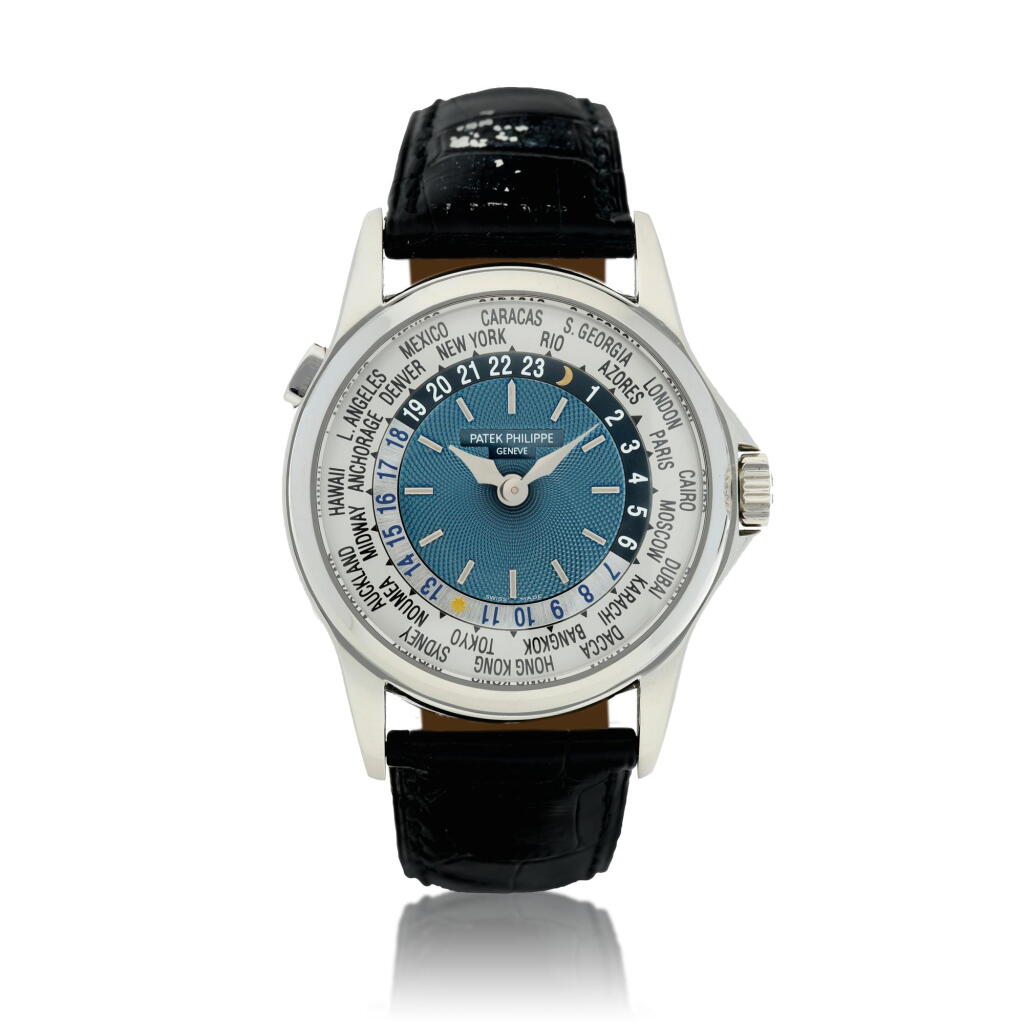 View full screen - View 1 of Lot 285. Reference 5110P A platinum automatic world time wristwatch, Circa 2001.