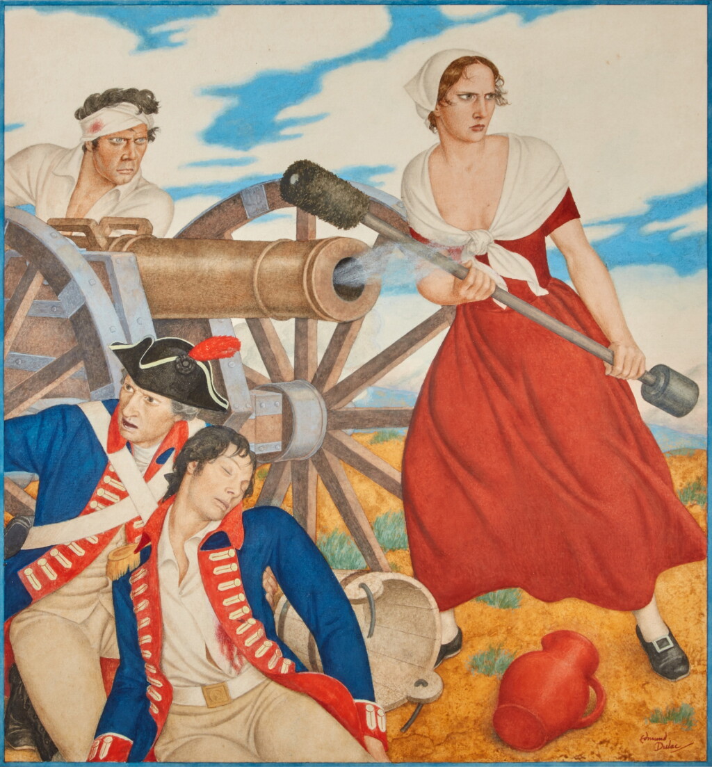 View full screen - View 1 of Lot 279. Edmund Dulac | Molly Pitcher, 1938, signed by the artist.